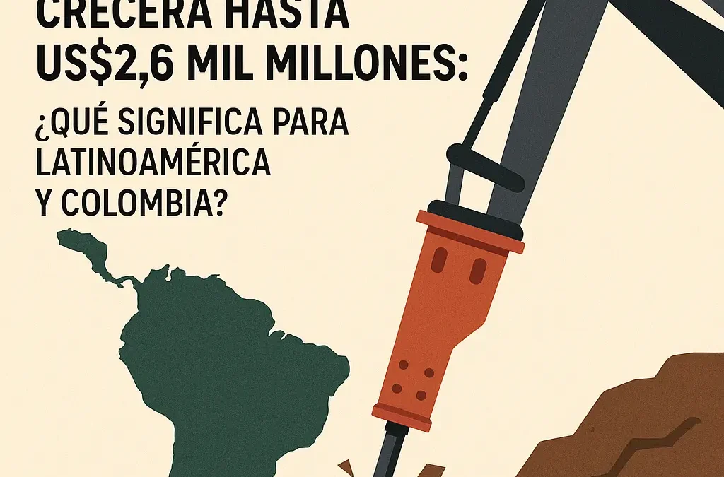 Mercado global de martillos hidráulicos crecerá hasta US$2.6 mil millones: ¿qué significa para Latinoamérica y Colombia?